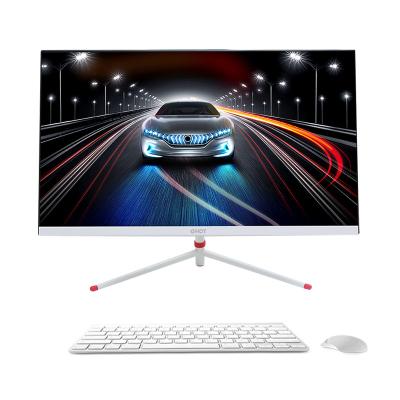 China USB Port 27inch All In One Computer i3 i5 i7 3rd Gen Update To 11th Gen Color Options HD Webcam Black White All In One Computer for sale