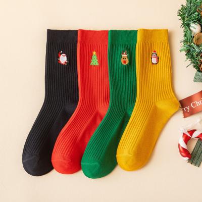 China Breathable Dalesell Fashion Christmas Gift Knitted Warm Boot Wool Socks For Woman for sale