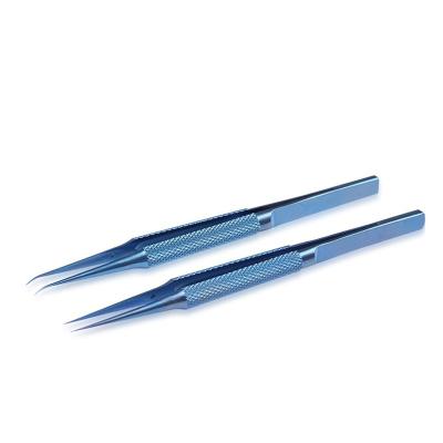 China High Quality Precision 0.15mm Eyelash Extension Jump Wire Titanium Tweezers For Mobile Phone Computer for sale