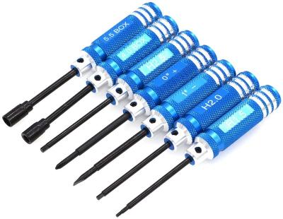 China High Hardness Factory Aluminum Handle Mini Screwdriver Set Screw Driver Multi Repair Tool Kit For Rc Helicopter Car Drone Airplanes à venda