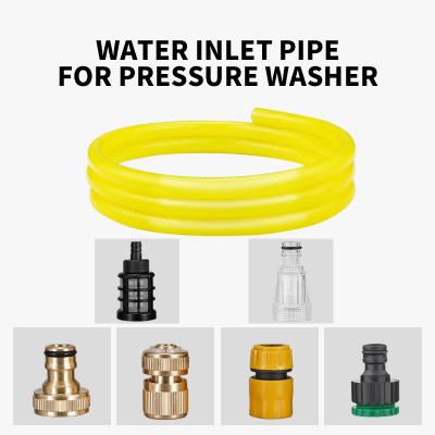 China Plastic\Metal Car Wash Accessories Water Inlet Hose Set For Pressure Joint Quick Connection Plastic Copper Filter Screen Connect Faucet for sale