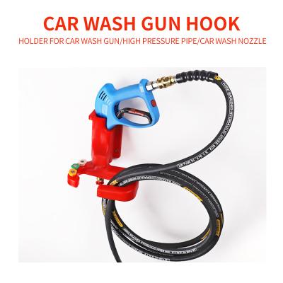 China Plastic High Pressure Gun Rack Car Wash Rack Wall Mounted Hanging Bracket Pipe Hook Auto Storage For Garage Workstation Washing Tool for sale