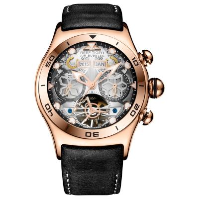 China Hot Selling High End Tiger Men's Day/Date Reef Automatic Mechanical Watch Waterproof Sports rga703 for sale