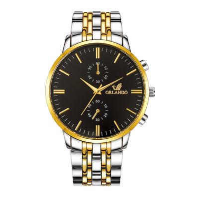 China Non-specific 2019 best-selling Orlando Stainless Steel Business Fashion men's quartz wristwatches for sale