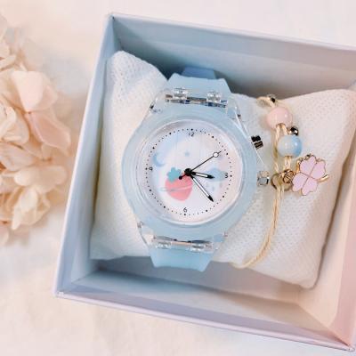 China Water Resistant Women Quartz Watch Silicone Wristwatches Relojes Mujer LED Glowing Luminous Sports Watches for sale