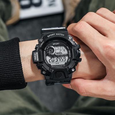 China Simple Alarm Digital LED Waterproof Wristwatches Luxury Brand Camouflage Style Military Men's G Wrist Men's Watches Outdoor Sports Watch for sale