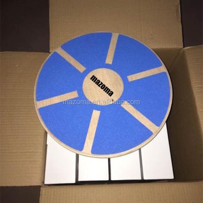 China Bodybiulding blue color non-slip shimmy wooden balance board for sale