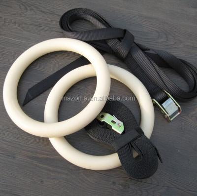 China Bodybiulding Fitness Wooden Gymnastic Rings for sale