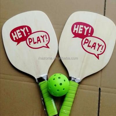 China Premium Sports Exercise Wooden Pickleball Paddle for sale