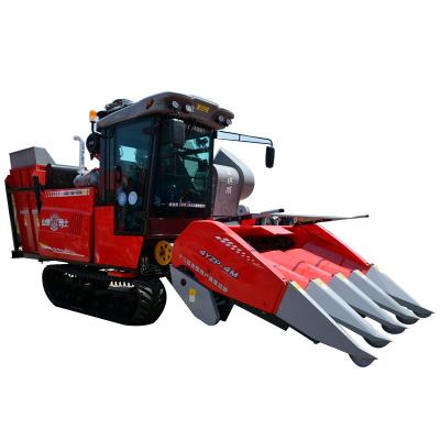 China KLAAS brand 4YZP-4M maize crawler type maize harvester machine price 4 rows maize harvester for sale