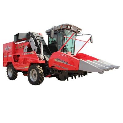 China Maize Maize Harvesting Machine Rolled 4WD High Efficiency Three Rows Maize / Maize Harvester for sale