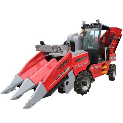 China Maize Plant Supply Self Propelled Type 50HP 2 Rows Maize Harvester / Maize Harvester for sale