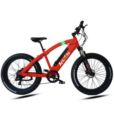 China ANLOCHI Aluminum Alloy Wholesale Cheap 26inch Electric Snow Bike 48v 1000w Electric Mountain Bike For Adult for sale