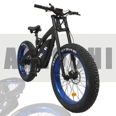 China 2021 ANLOCHI aluminum alloy 1000w e bike mountain bike electric fat tire electric bike 26