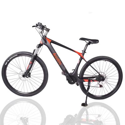 China Anlochi 2021 Chinese carbon fiber electric bike carbon frame road bike mountain bike electric mid drive for sale for sale