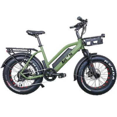 China ANLOCHI aluminum alloy factory wholesale 20 inch electric bicycle 48v electric bicycle fat tire electric bike for sale