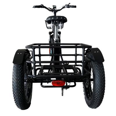 China ANLOCHI Aluminum Alloy Aluminum Alloy 500W Inch E Bike Fat Electric Trike Three Wheel Trike Dropshipping 24 for sale