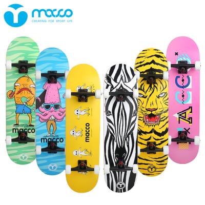 China Macco Youth Kick Skateboard Deck Adult Kids Double Block Beginners Professional Skills BM 6 Color for sale