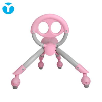 China Non-slip and noise reduction children's walkers boys and girls' walkers four-wheel walkers are suitable for 12-36 months PINK for sale