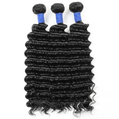 China No Real Unprocessed Raw Indian Deep Wave Shedding And Tangle.Soft Virgin 100 Hair Cuticle Aligned Deep WaveRemy Bundles Mink Human Hair Extension Wholesale for sale