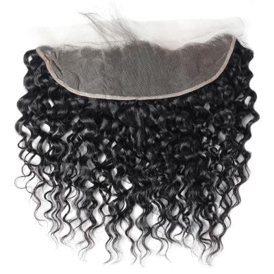 China Original Pure Natural Hair 13X4 Lace Headband Straight And Closures Hair Hd Transparent Lace Up Closure 360 ​​Lace Frontal for sale