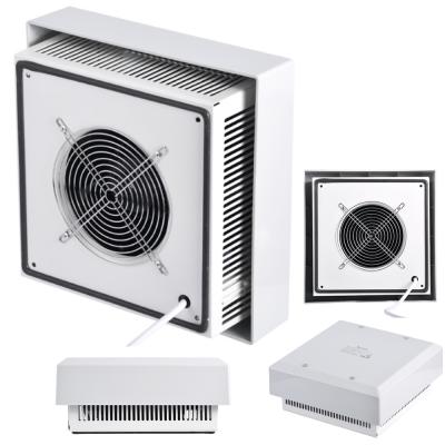 China Hotels Factory Supply Direct Electric Control Cabinet Enclosure Ceiling Roof Fan Cooling Top Filter for sale