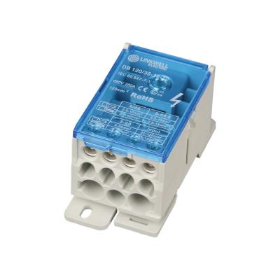 China Industrial Din Rail Screw Mounted DB Distribution Terminal Block For Connector DB-250A for sale