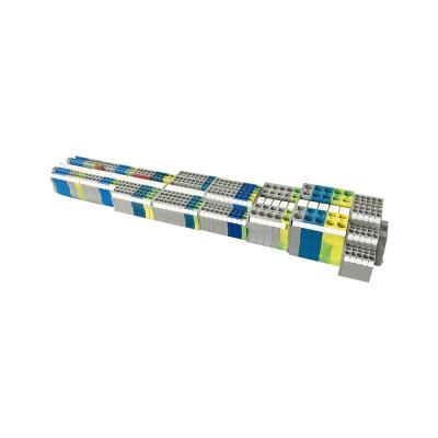 China Din Rail Spring Terminal Barrier Terminal Push In Cable Connectors PT6 Cable Connectors for sale