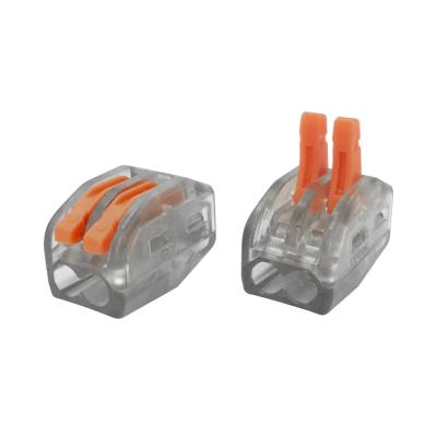 China spring type connector CE and ROHS certified can be spliced ​​quick connector pct plastic push terminal blocks for sale