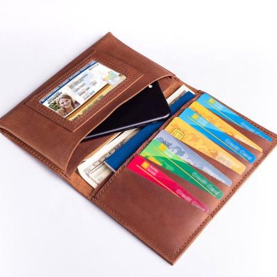 China CHANGRONG Waterproof Custom Personalized Men Casual Leather Card Holder Wallet for sale