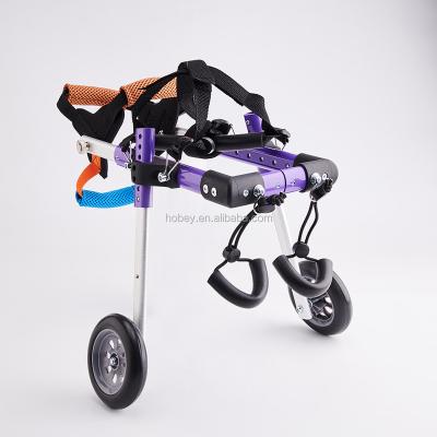 China Wholesale High Quality Logo Hind Limb Customizable Aluminum Pet Wheelchair for Dogs and Cats Adjustable Marble Aluminum Dog Wheelchir for sale