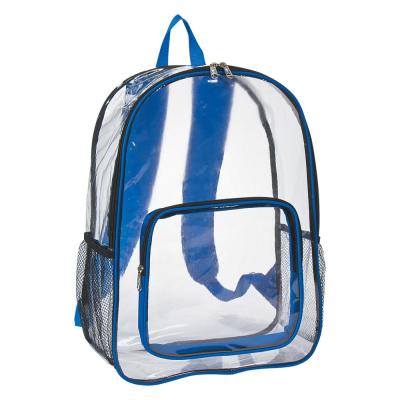 China Fashion Waterproof PVC Transparent Cute Backpack Clear Plastic School Bagpack For Girls for sale