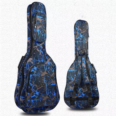 China Easy Care Camouflage Print Waterproof Fabric Musical Instrument Designer Guitar Bag for sale