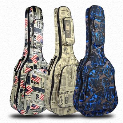 China Full Printing Fabric 600d Waterproof Easy Care Guitar Shaped Bag Designer for sale