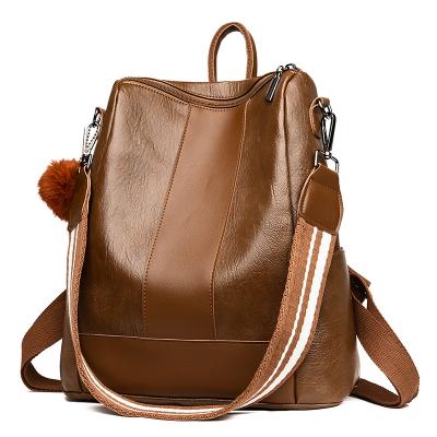 China 2019 New Fashion Anti Theft PU Leather Waterproof Women Anti Backpack for sale