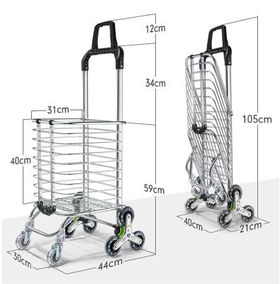 China NATIONAL Foldable Wheeled Cart Bag Shopping at Shopping Cart Market for sale