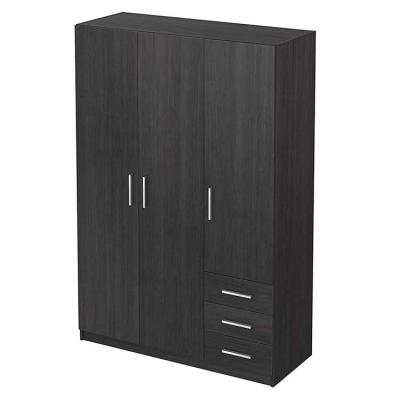 China Hot Customizable Shandong Designs Factory Custom Storage Double Color Wooden Clothes Wardrobe for sale