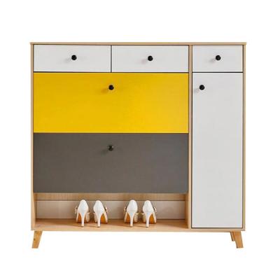 China 2018 eco-friendly modern wooden shoe cabinet furniture eco-friendly for living room for sale