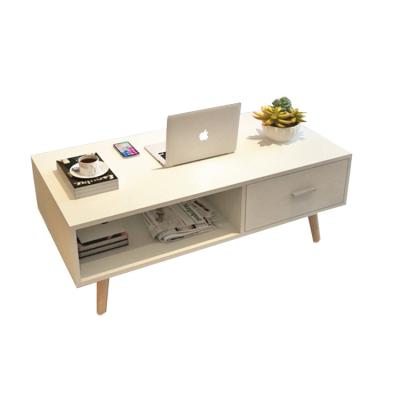 China Easy Compile Modern Design Wooden White Coffee Table for sale