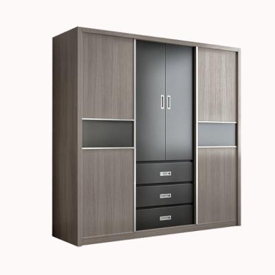 China 2019 Eco-friendly Cheap Particle Board Clothes Closet Wardrobe For Home for sale