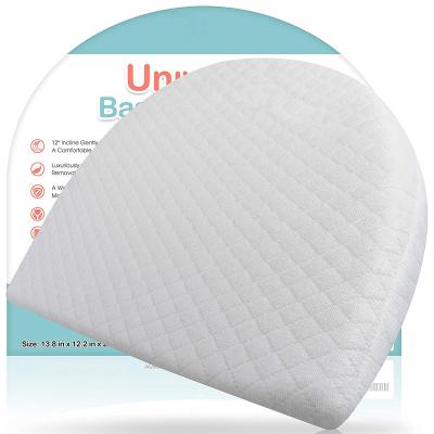 China Luxurious Organic 100% Cotton Blanket Neck Traction Wedge Pillow Neck Traction Wedge Memory Foam Bed Wedge Pillow For Reflux Baby for sale