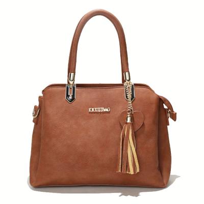 China Fashion Tassel Factory 2019 Weekly Business Merry Christmas Gift Women PU Handbags K-3795 for sale