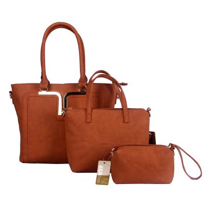 China fashion pu set bags wholesale ladies leather bags in china for sale