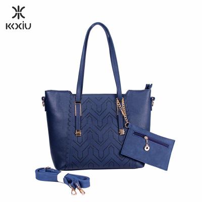 China 2 in 1 Factory Price 2019 New Pictures PU Women Purses Leather Handbags for sale