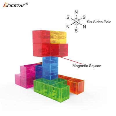 China Building Toy Bricstar hot selling educational toy for children non-toxic plastic diy magnetic blocks toys for sale