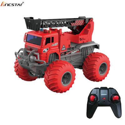 China 2.4G Bricstar hot sale simulation rc truck toys 2.4G 4CH engineering remote control vehicle car toys for kids for sale