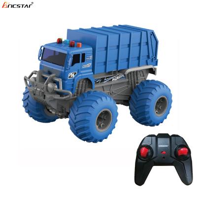 China New 2.4G Bricstar 2.4G RC Toy Engineering Vehicle Design Four Channel Kids Remote Control Car Engineering Toys with Sound Light for sale