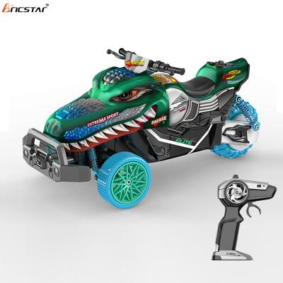 China 2.4G Bricstar off road toy rc car kids toys 2.4G rc monster three wheel motorcycle best gift for kids for sale