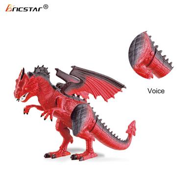 China Gift Amazon product simulation robot dinosaur animal toys,Shanghai Bricstar wholesale cheap electric dinosaur toy with sound for sale