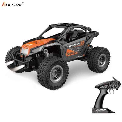 China A Top Speed ​​Of 15km/h Bricstar Best Selling Remote Control Stunt Car Kids Toy 1:18 2.4G Alloy rc car high-speed off-road vehicle with light for sale